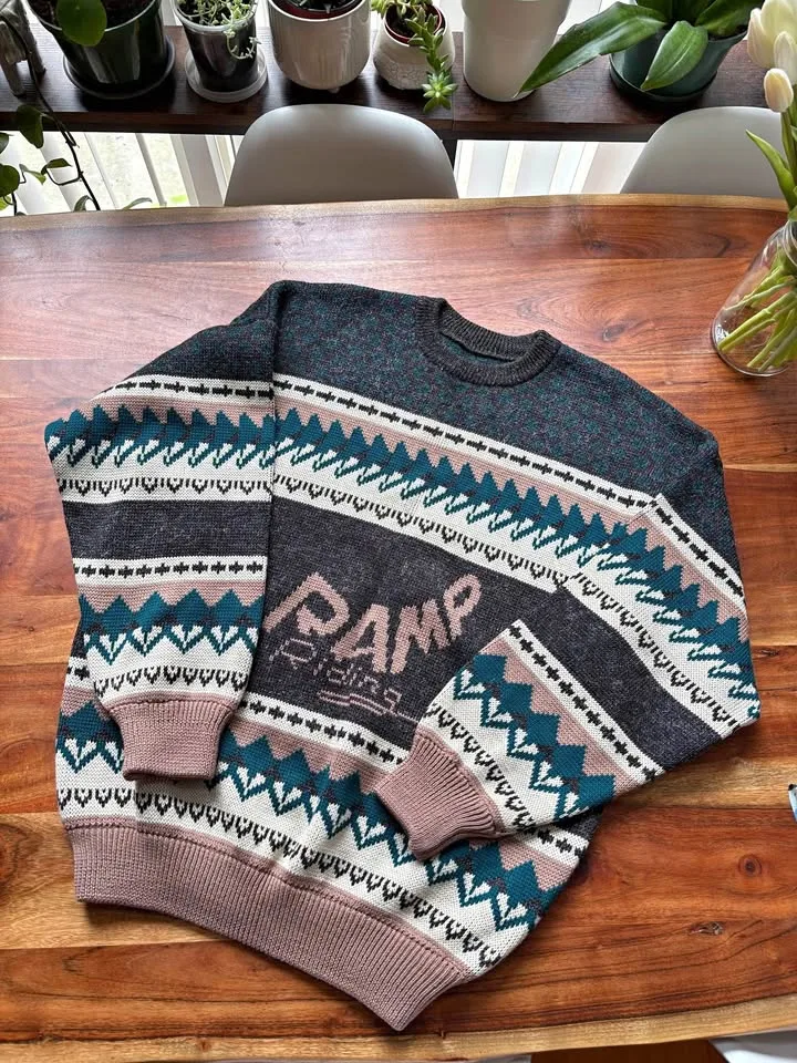 Vintage Unisex Knit Sweater - Ramp Riding thumbnail