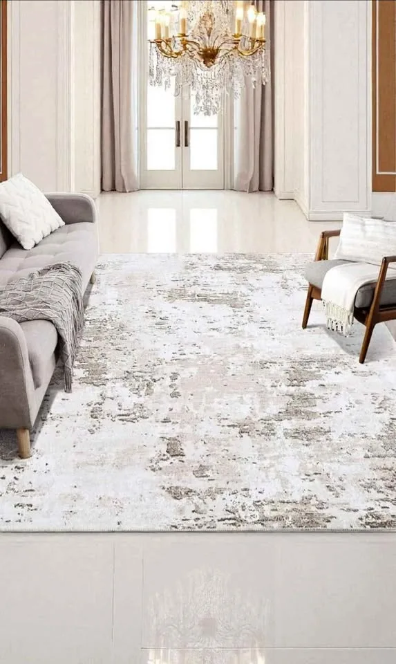 Boho Cream Mirage ~ 5x7 Washable Rug brand NEW sealed in bag 🤎 l thumbnail