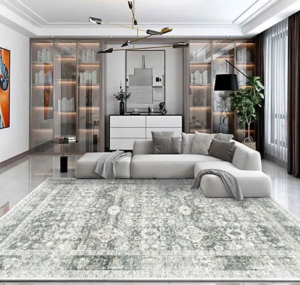 🍂SALE🍂 FLORAL AREA RUG — SEALED IN BAG, BRAND NEW, WASHABLE thumbnail