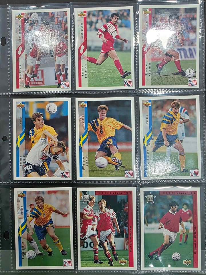 Trading sports cards