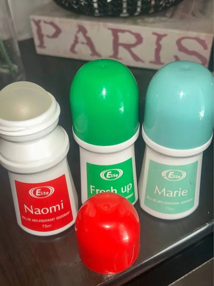 Elite Roll-On Deodorants – Variety Pack (Naomi, Fresh Up, Marie)