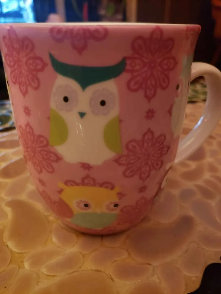 Owls Brand Coffee Mug - Pink image indicator(2)