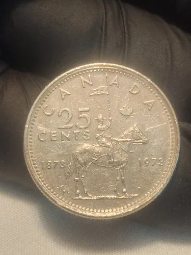 1973 PL Canadian Quarter Mountie Coin image indicator(7)