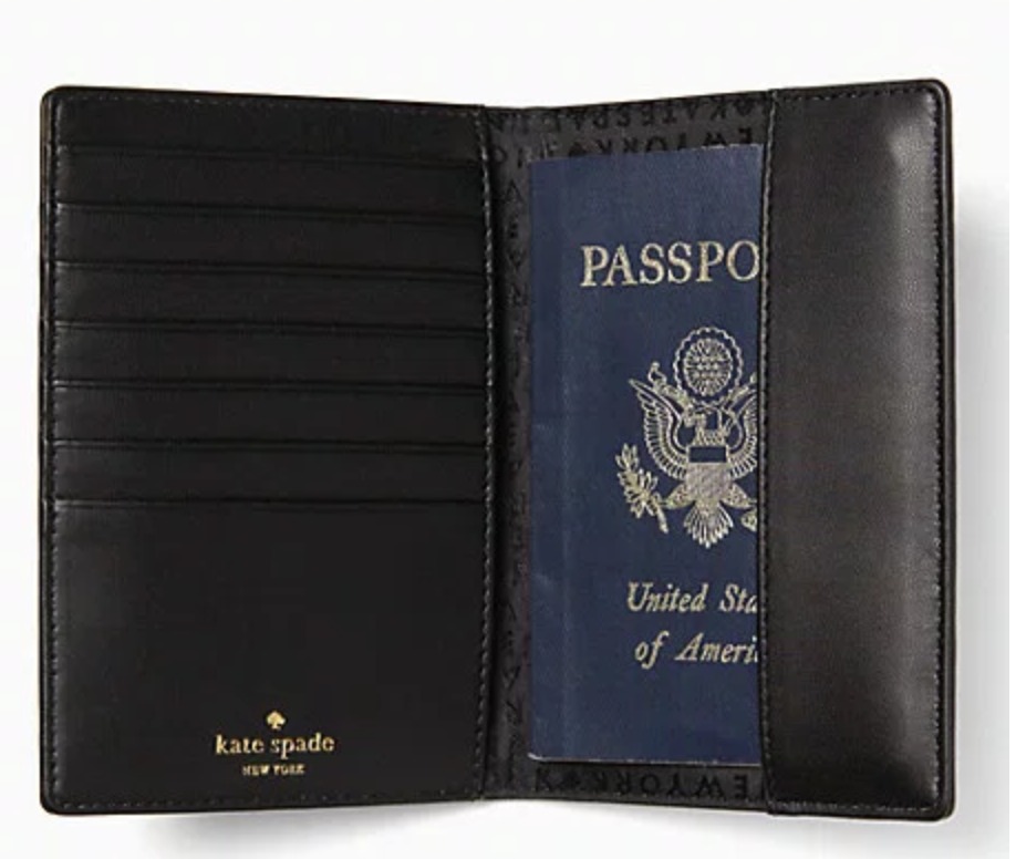 kate spade Grove Street Imogene Passport Holder - Black OBO - photo 2