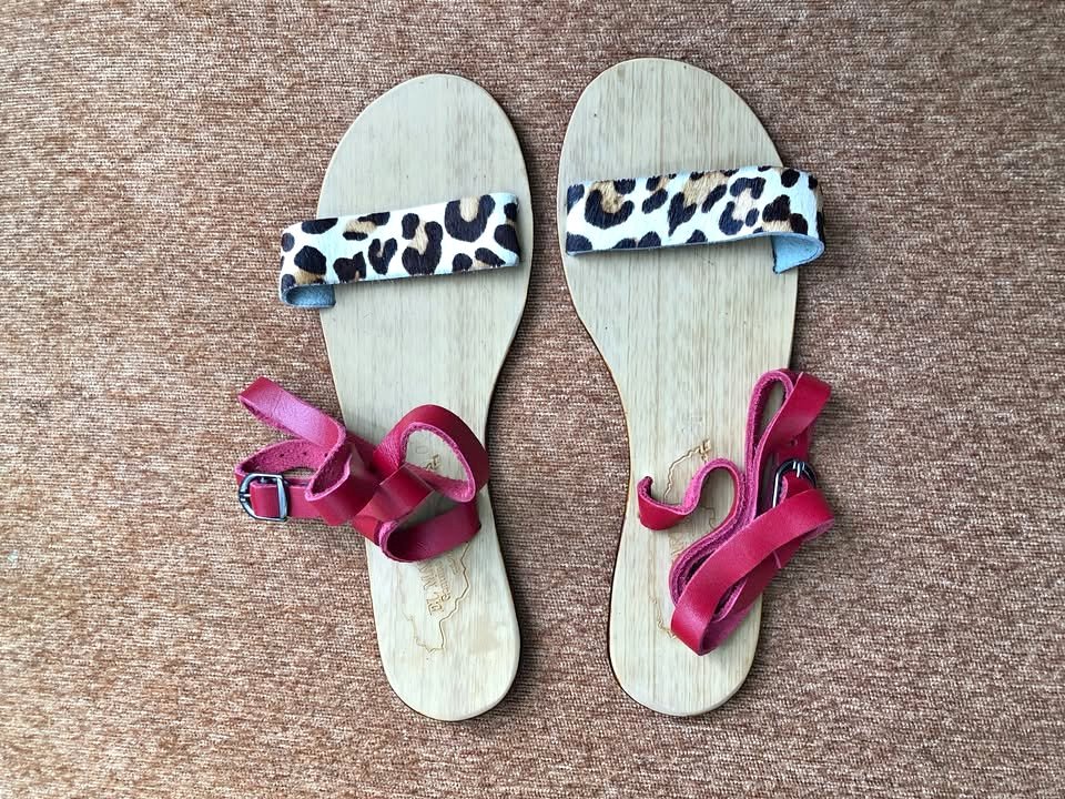 El Marton Shezel Sandal Size Pink 10, Pink 11, Leopard 11 OBO