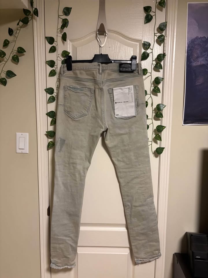 Authentic Light gray purple brand jeans - photo 2
