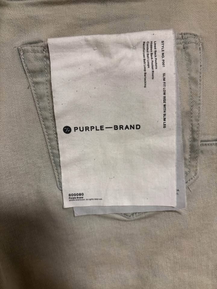 Authentic Light gray purple brand jeans - photo 3