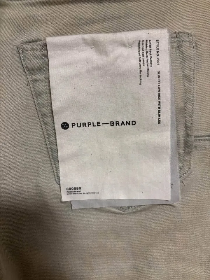 Authentic Light gray purple brand jeans image indicator(3)