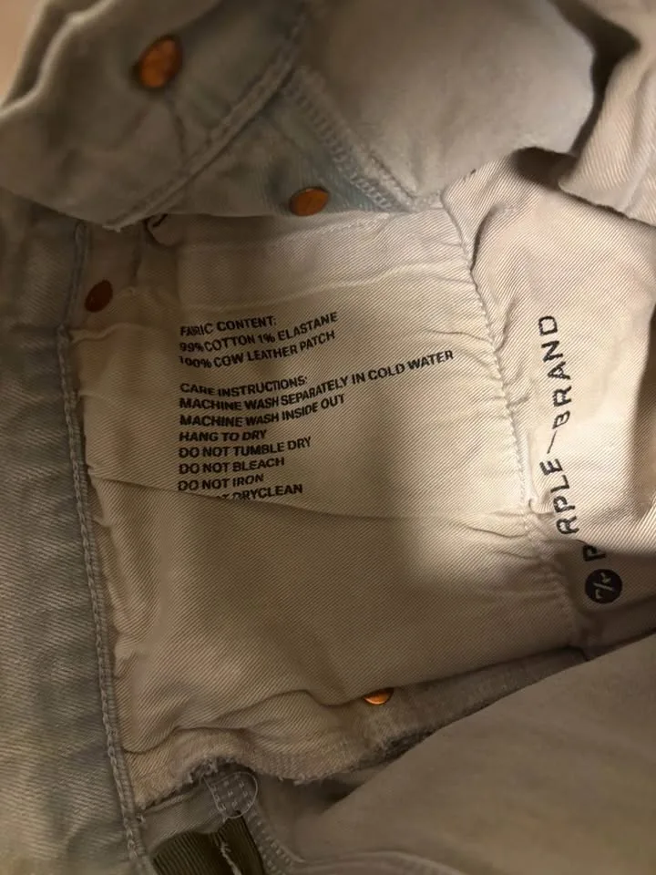 Authentic Light gray purple brand jeans image indicator(9)