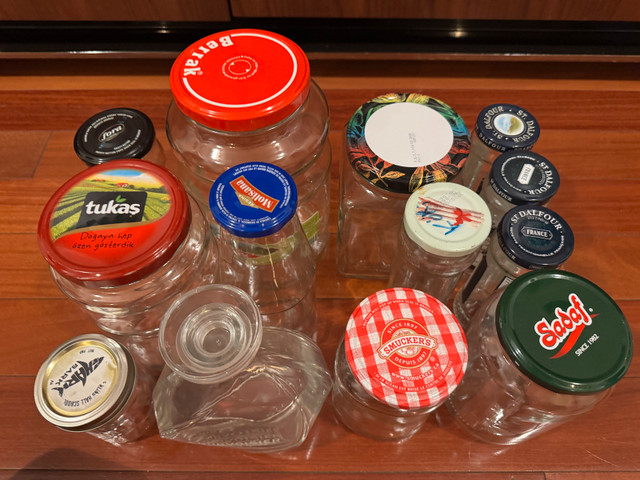 Glass Jars – Various Sizes – Free - photo 2