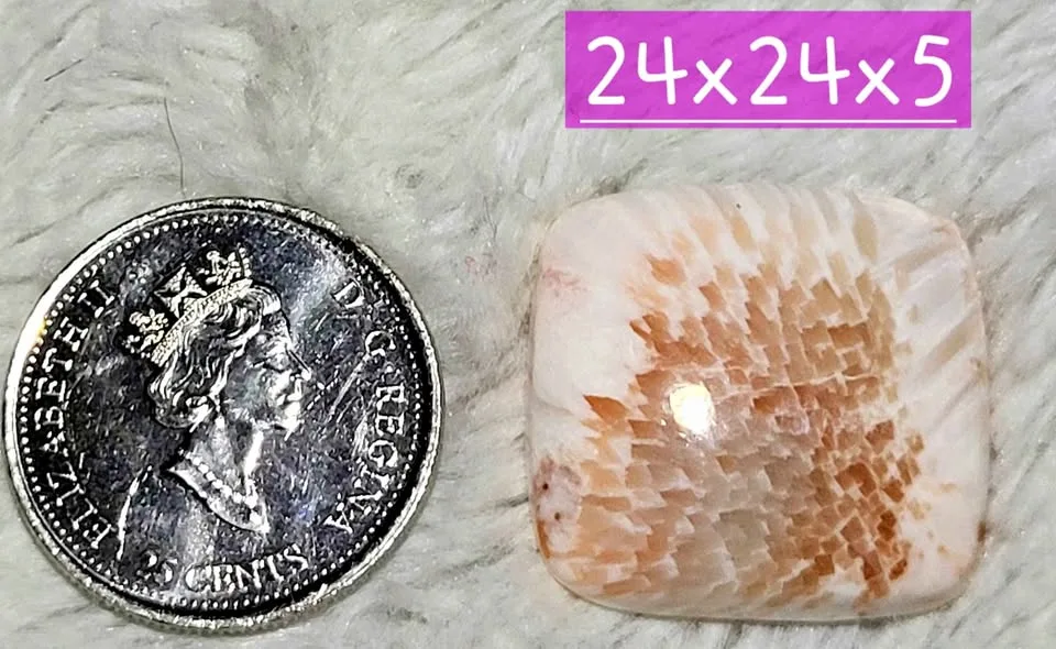 Pink Scolecite crystal Cabochon