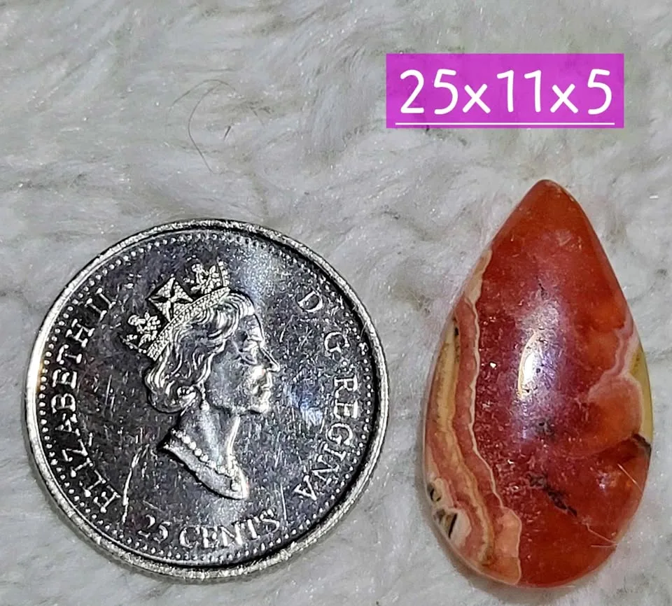 Rhodochrosite crystal Cabochon