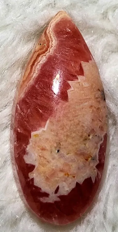 Rhodochrosite crystal teardrop cabochon image indicator(2)