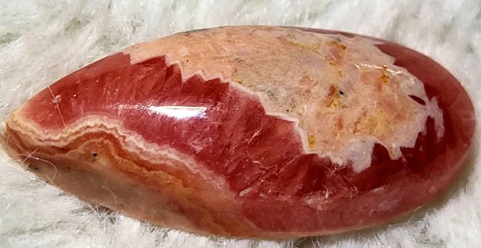 Rhodochrosite crystal teardrop cabochon image indicator(3)