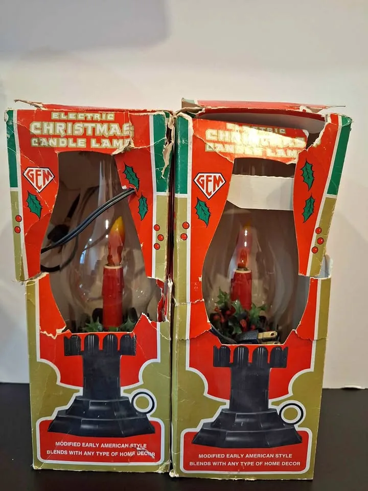 Gem Christmas Hurricane Lamp