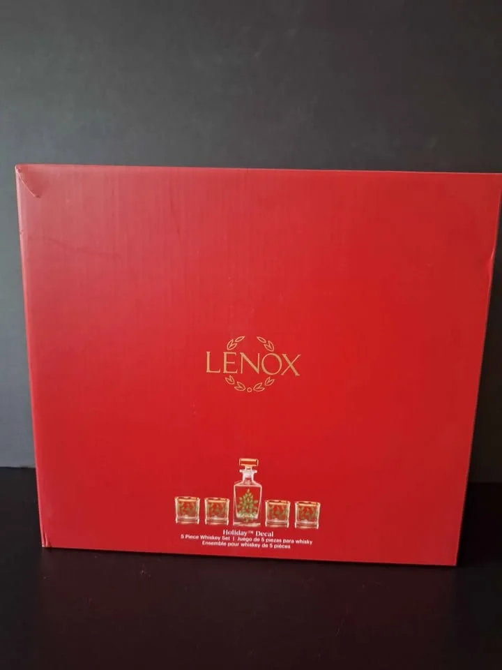 Lenox Holiday 5-Piece Decanter & Whiskey Glass Set image indicator(3)