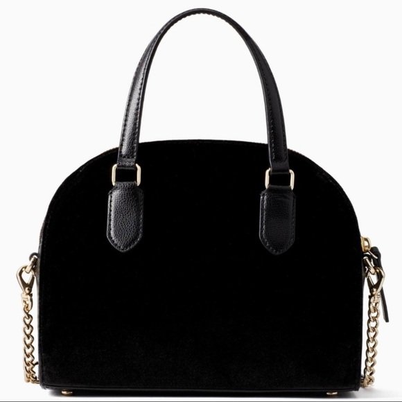 kate spade Laurel Way Velvet Reiley w strap - Black OBO - photo 4