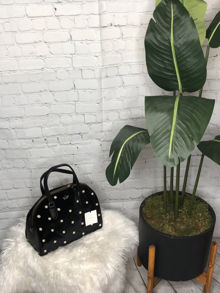 kate spade Velvet Reiley Bag - Black OBO - photo 4
