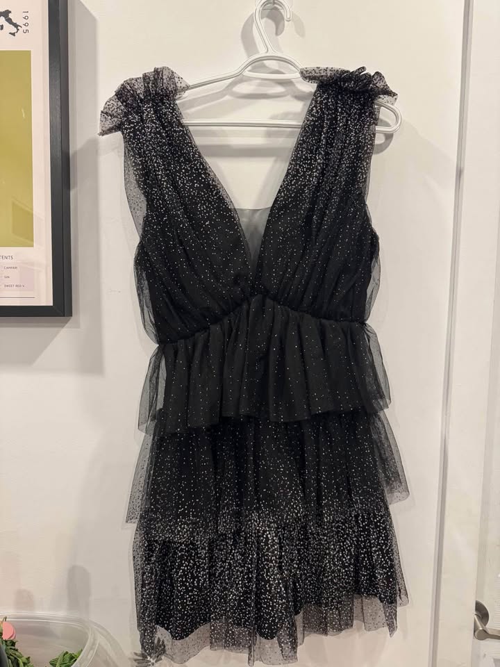 Tulle tiered sparkling dress
