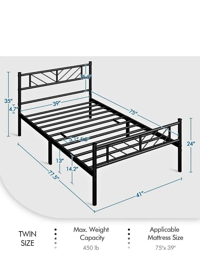 Move out Sale: Twin bed frame (without mattress)