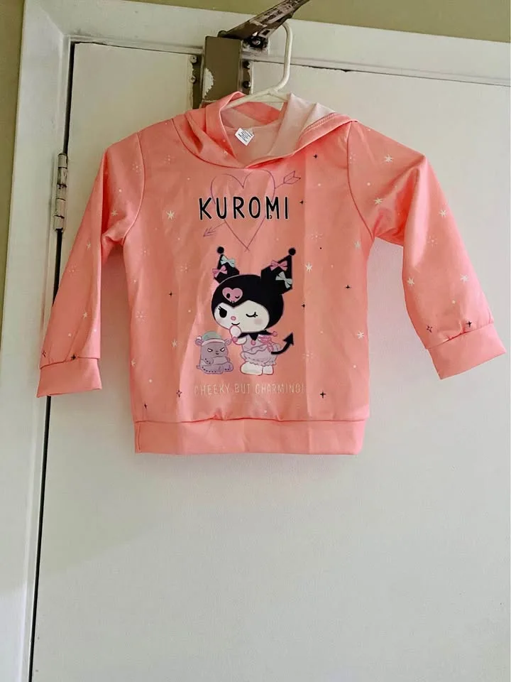 Sanrio Kuromi Girls' 2pcs Hoodie & Sweatpants Set - Brand New