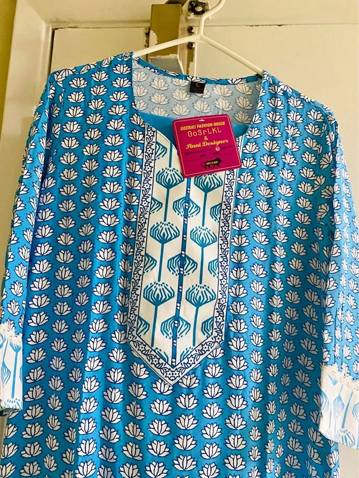Beautiful 😍 3 piece kurti set pant have pocket brand new with ta