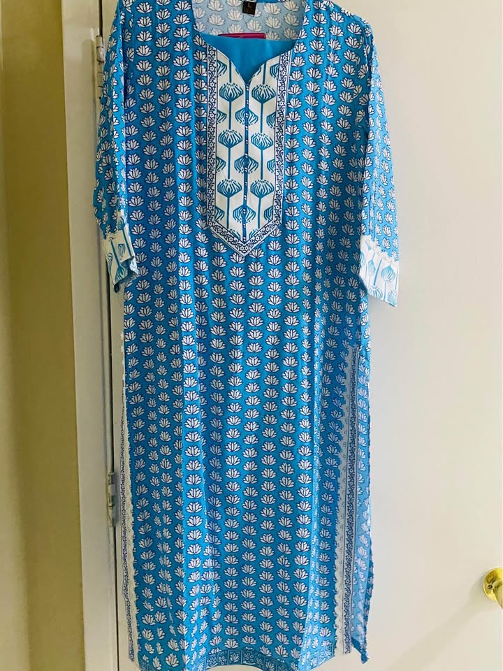 Beautiful 😍 3 piece kurti set pant have pocket brand new with ta - photo 2