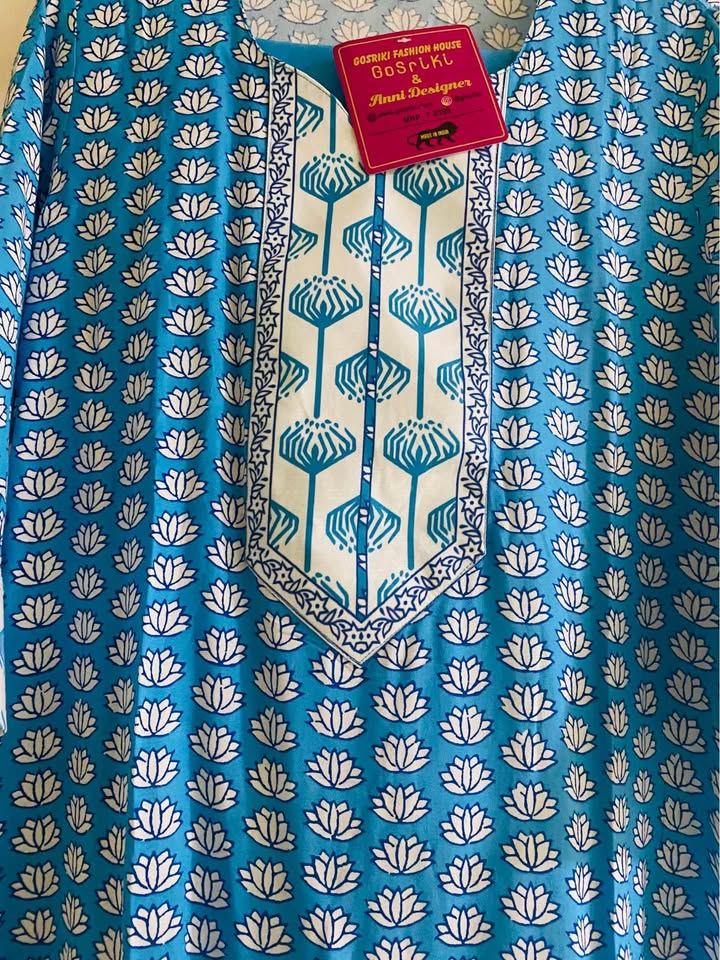 Beautiful 😍 3 piece kurti set pant have pocket brand new with ta - photo 3