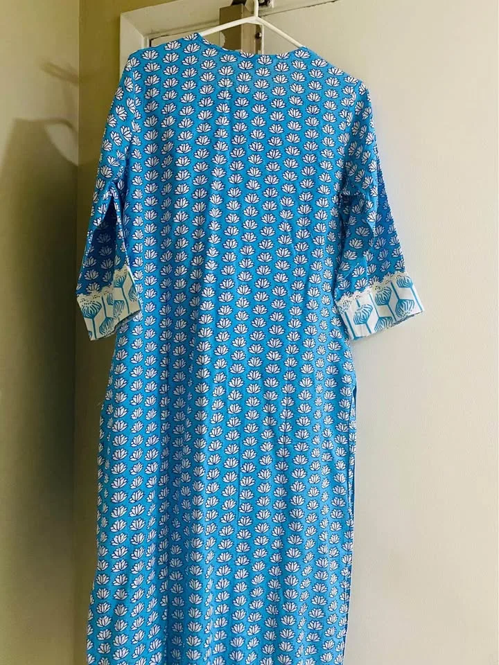 Beautiful 😍 3 piece kurti set pant have pocket brand new with ta image indicator(6)
