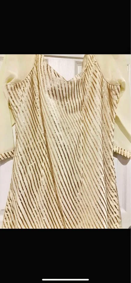 Beautiful 😍 sharara with heavy dupatta with pearls and gold thre