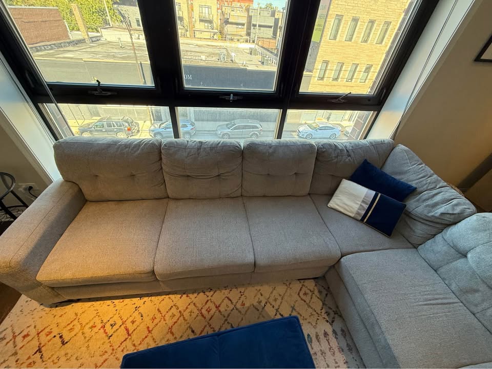 Gray Sectional Couch - photo 2