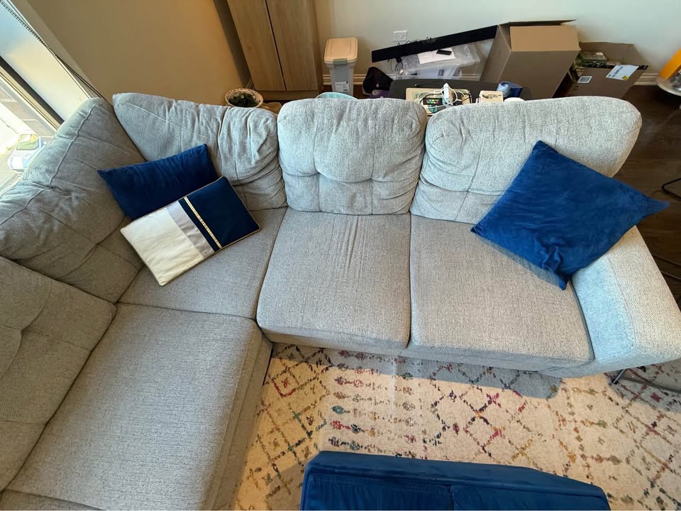 Gray Sectional Couch - photo 3