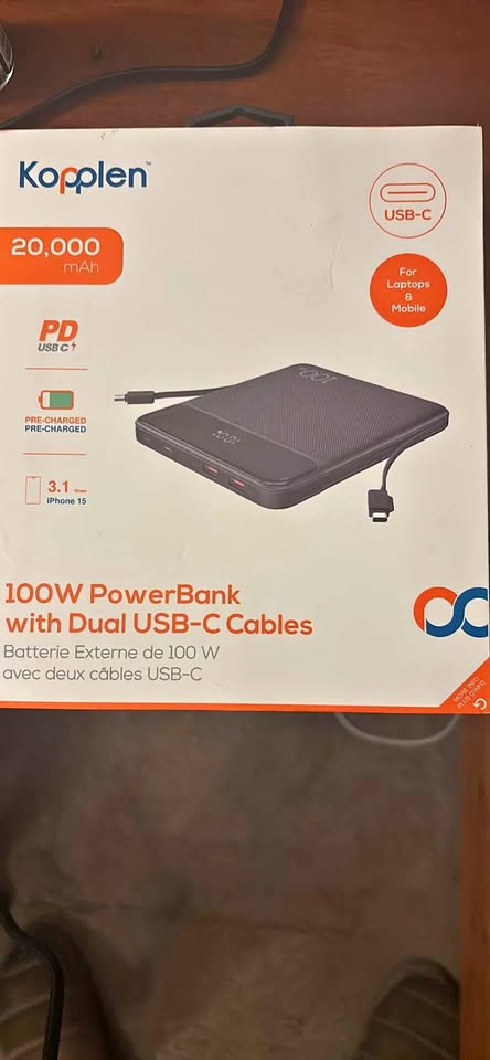 Koppler 100 w power bank