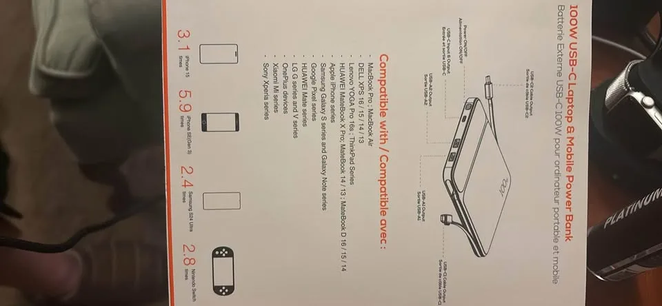 Koppler 100 w power bank image indicator(2)