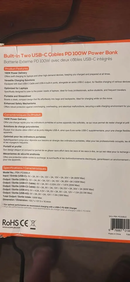 Koppler 100 w power bank image indicator(4)