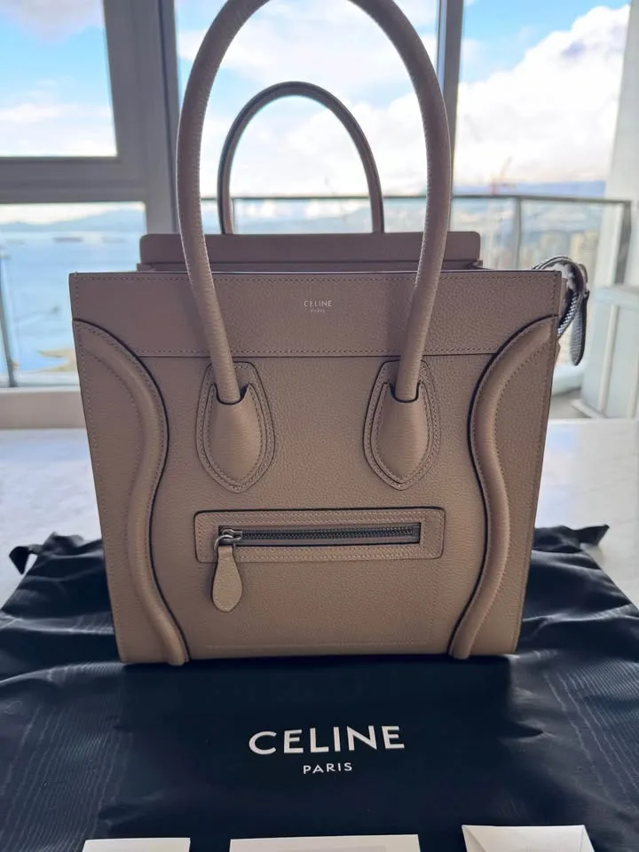 New Celine Micro Luggage Bag with Receipt image indicator(2)