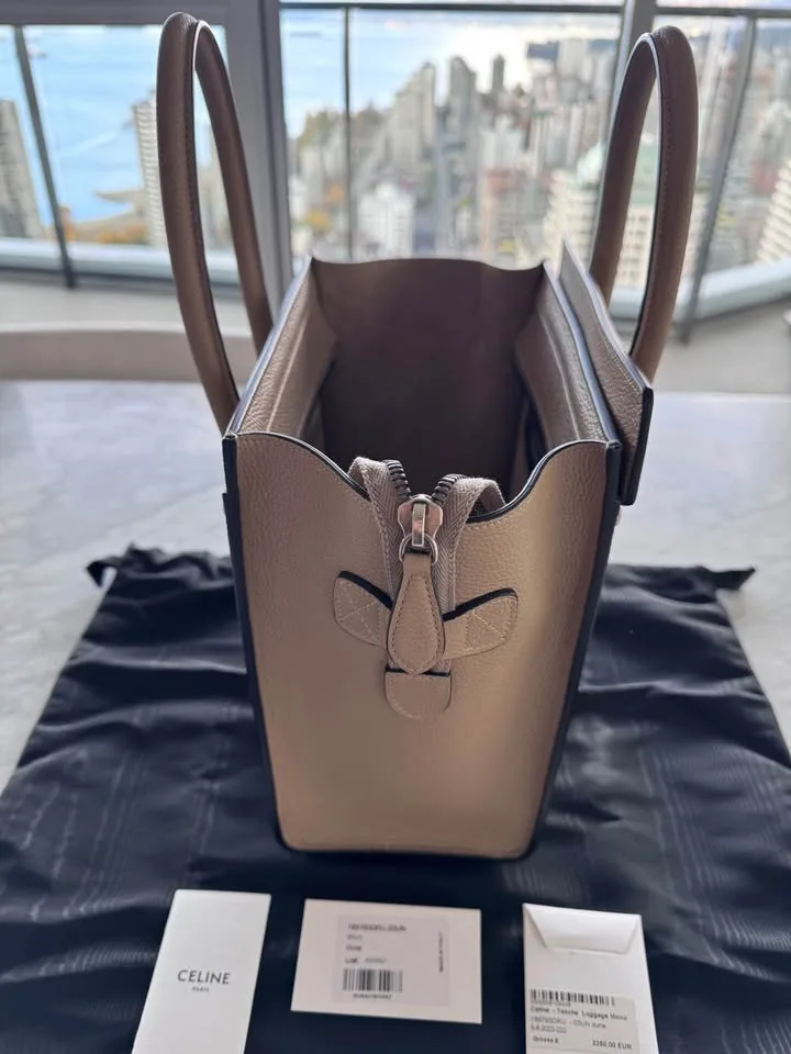 New Celine Micro Luggage Bag with Receipt image indicator(5)