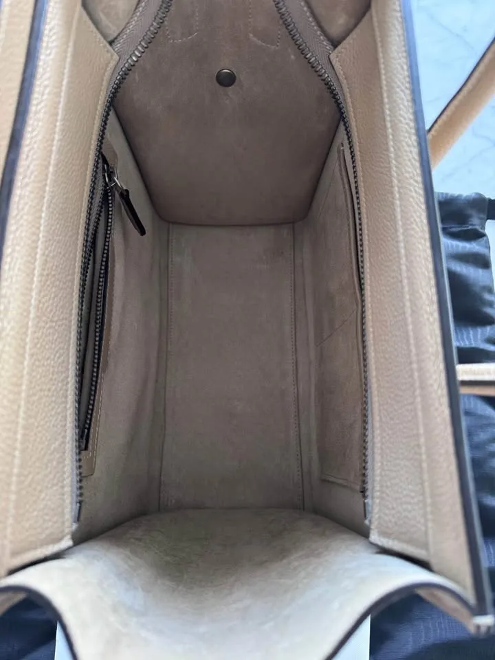 New Celine Micro Luggage Bag with Receipt image indicator(7)