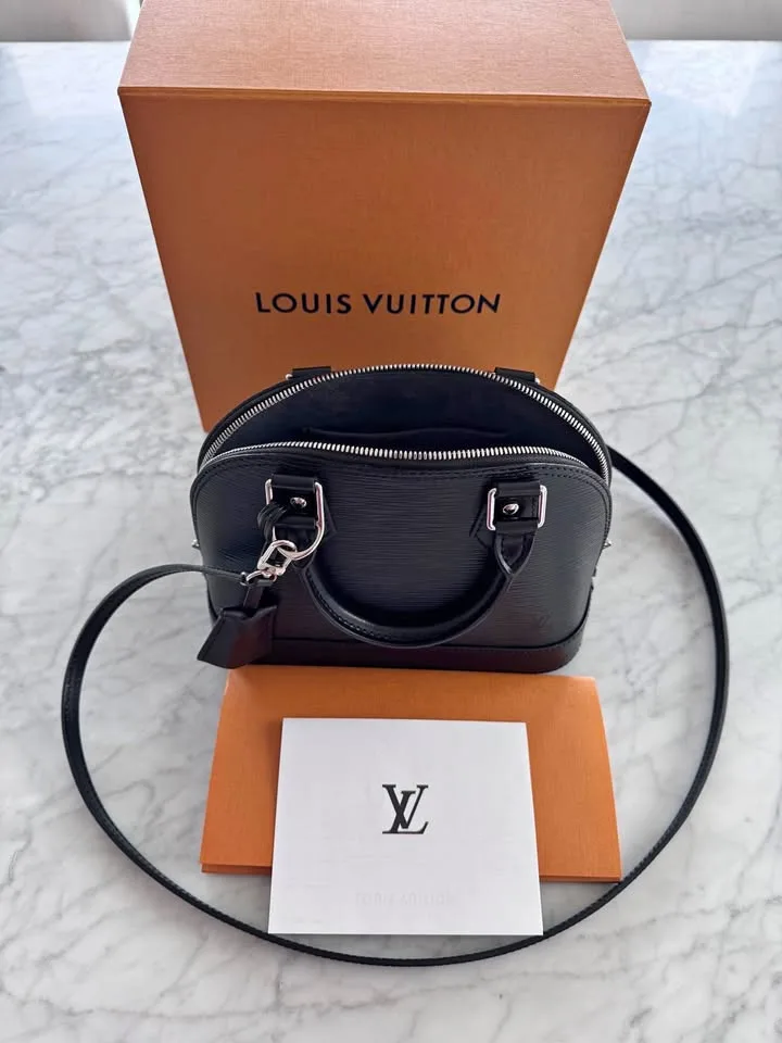Louis Vuitton Alma BB Black Epi Leather
