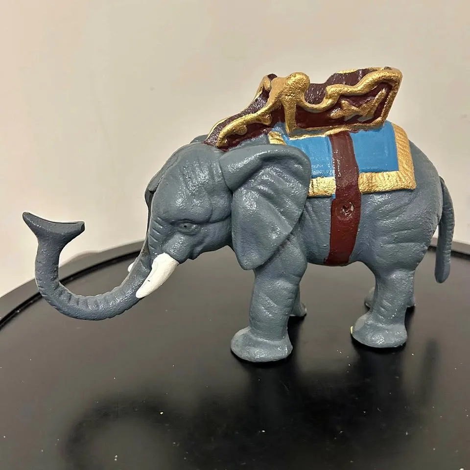 Cast Iron Elephant Mechanical Coin Bank