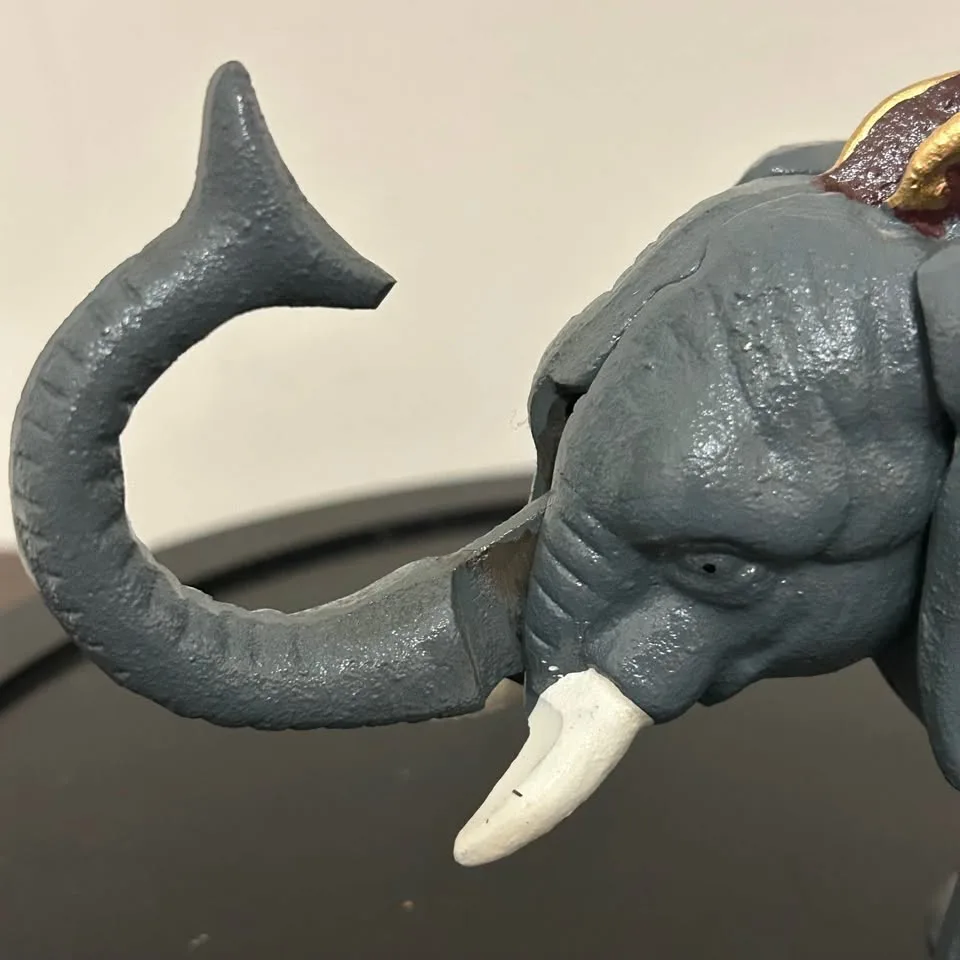 Cast Iron Elephant Mechanical Coin Bank image indicator(7)