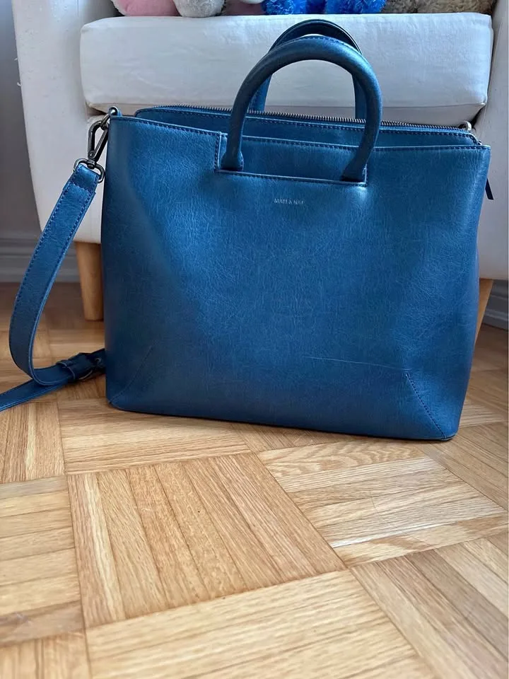 Matt & Nat large blue purse