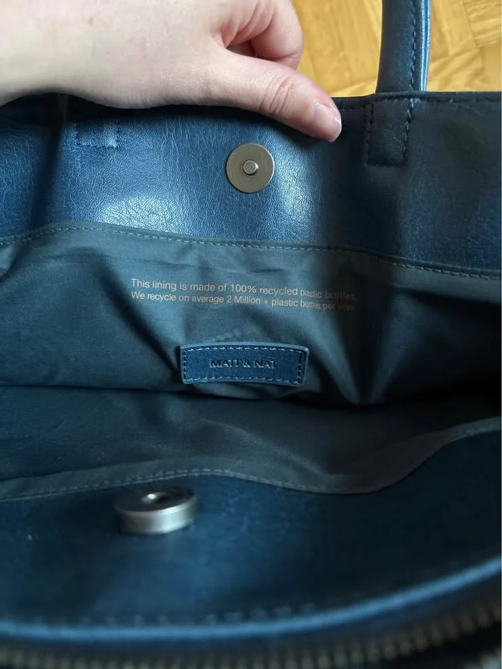 Matt & Nat large blue purse image indicator(4)