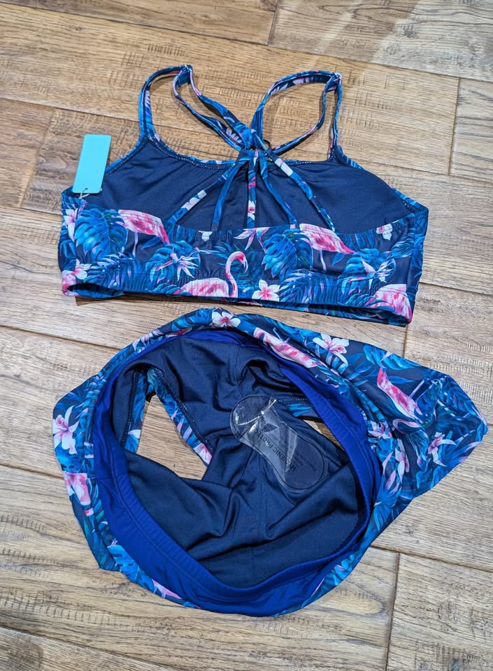 *NEW* Aqua Eve Swim Bra & Shorts (M) - photo 4