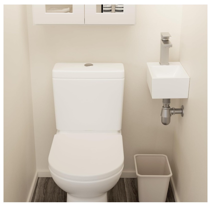 KES Bathroom Sink Small 12X7", Porcelain - photo 2