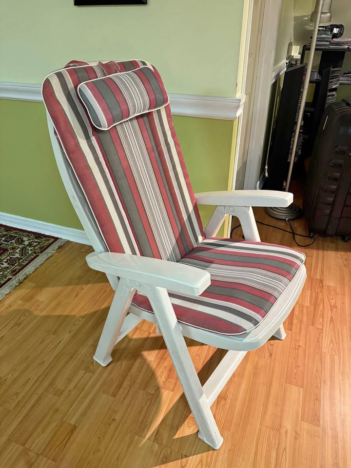 Patio Furniture set of 5 reclining chairs with cushions