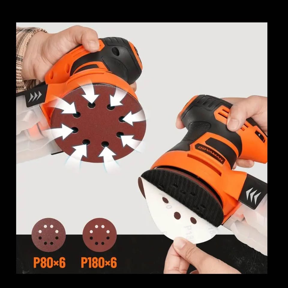 Orbital Sander, 6 Variable Speeds, Up to 13000 rpm - photo 3