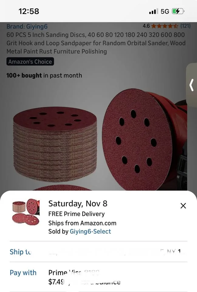 Orbital Sander, 6 Variable Speeds, Up to 13000 rpm image indicator(8)