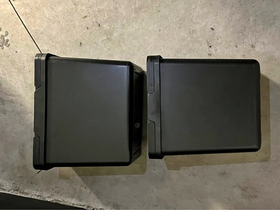 Garbage / utility/recycling bins storage / set of two 30$ takes