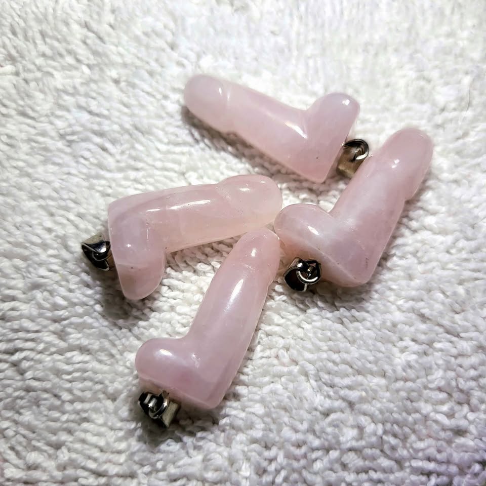 Rose Quartz crystal Pendants - photo 2